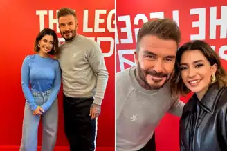 Buse Terim, Beckham'la Fotoğraf Çektirdi!
