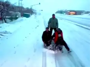 Malatya'da Kar Sörfü Heyecanı!